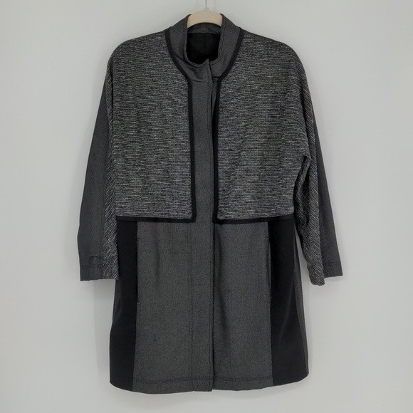 Lululemon Cocoon Car Coat Shine Dot Black Diamond Jacquard Space Dye Size‎ Small - Picture 1 of 16